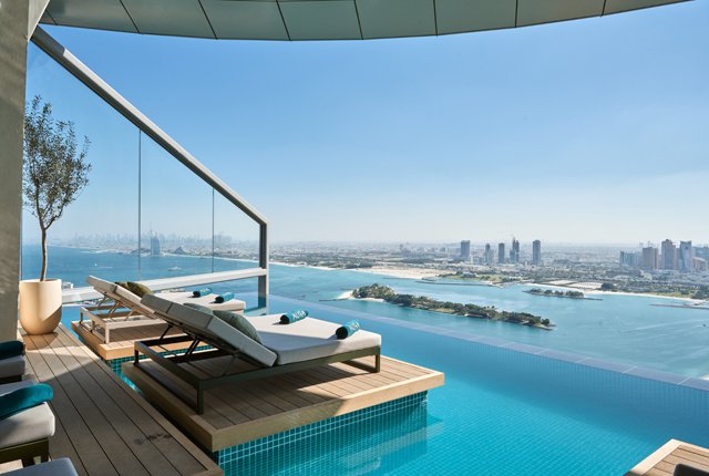 Luxurious pool view